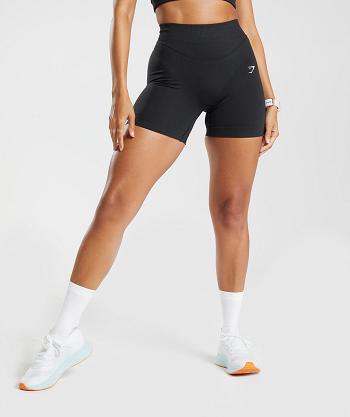 Dámské Šortky Gymshark Sweat Seamless Sculpt Černé | CZ 3839SGL